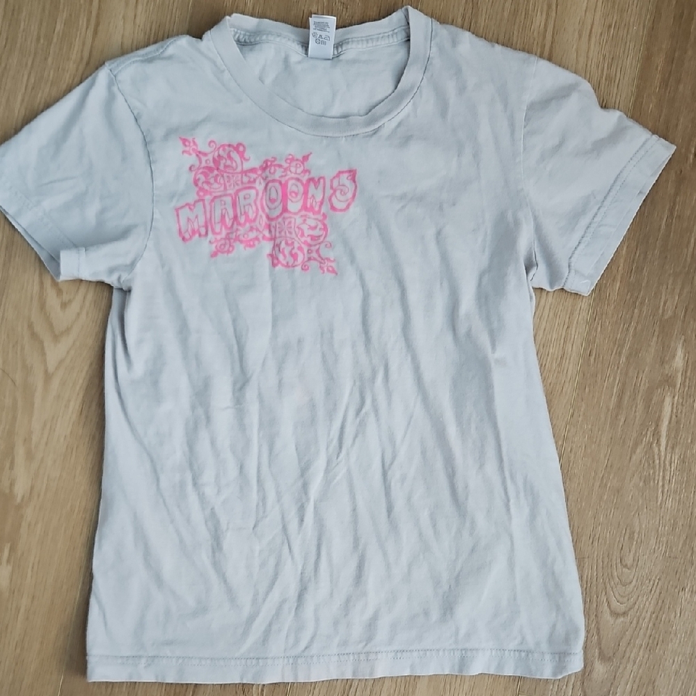 Kids White and Pink Graphic T-Shirt